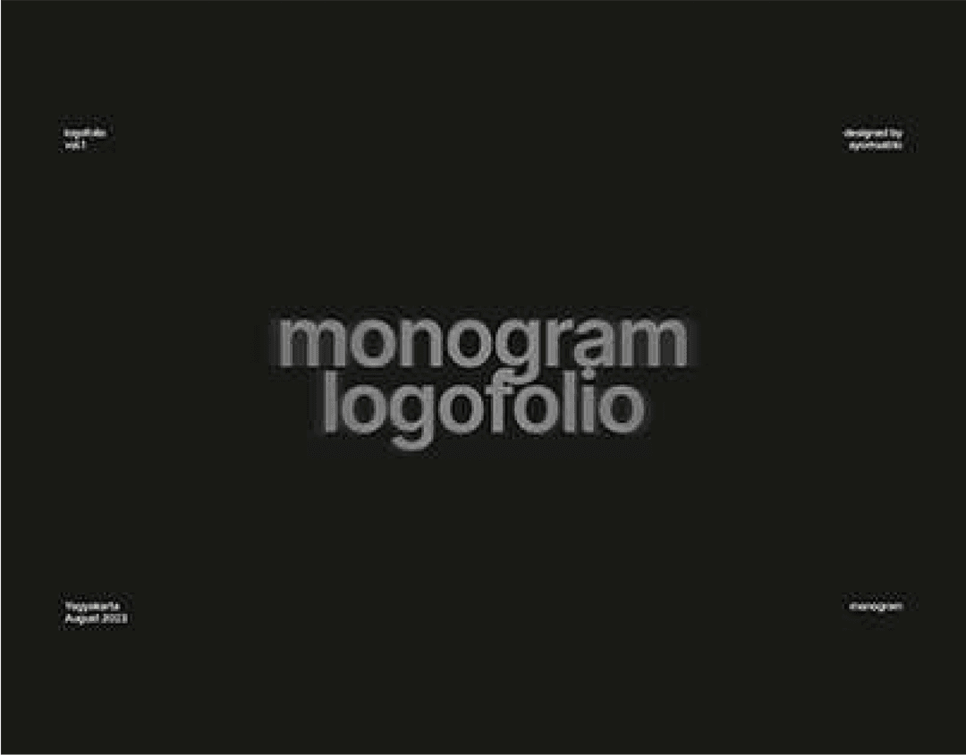 LOGOFOLIO VOL.1 Monogram by Ayom Satrio